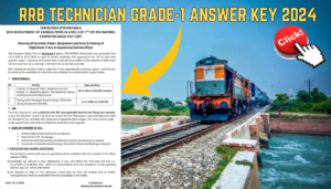 Railway RRB Technician Grade-1 Answer Key 2024